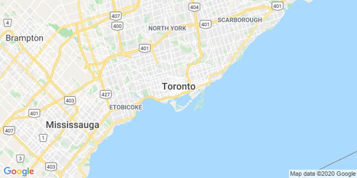 Kanada Toronto Harita Görünümü